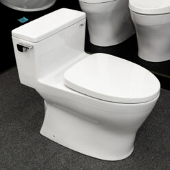 Hình ảnh thực tế bồn cầu 1 khối TOTO MS188VKT3 nắp TC385VS tại showroom Nội Thất Đức Toàn Phú Mỹ